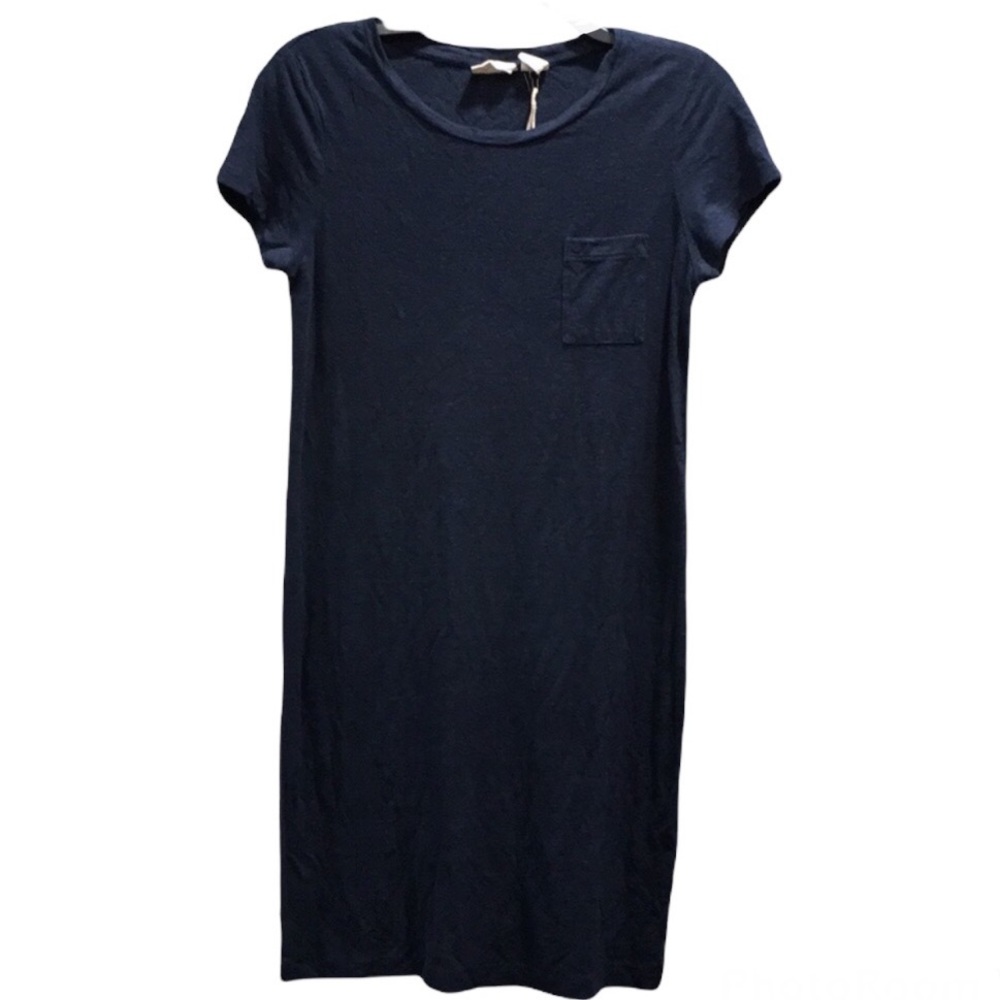 Beacan Cove navy blue tee shirt maxi dress size small